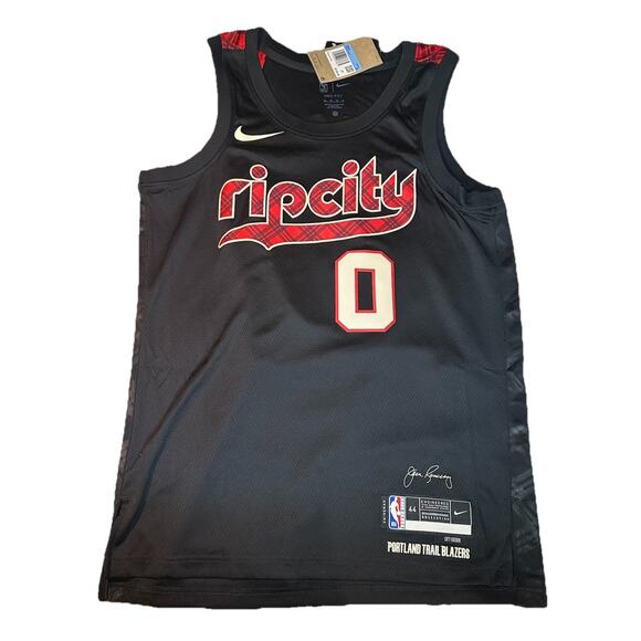 Nike Damian Lillard Portland Trail Blazers Rip City Edition NBA Jersey Size 44 - Picture 1 of 9
